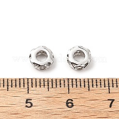Flat Round Brass Micro Pave Clear Cubic Zirconia Spacer Beads&nbsp;KK-L237-016P