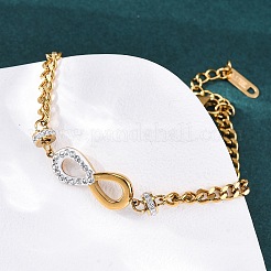 304 Stainless Steel Infinity Link Bracelets&nbsp;BJEW-Z099-03G