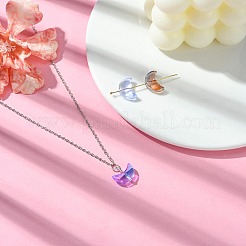 100Pcs Electroplate Transparent Glass Bead&nbsp;EGLA-SZ0001-42
