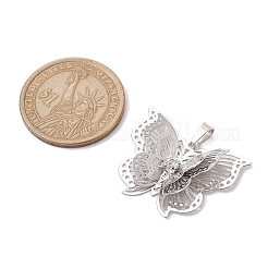 Brass Rhinestone Pendants&nbsp;PALLOY-JF02513-08