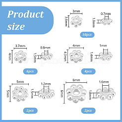 24pcs 925 Sterling Silver Spacer Beads&nbsp;STER-PH0002-53