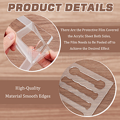 Transparent Acrylic Templates&nbsp;DIY-WH0580-20