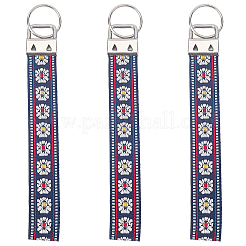 Iron with Polyester Inwrought Keychain&nbsp;KEYC-WH20054-011B