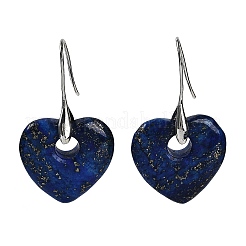 Natural Lapis Lazuli Dangle Earrings&nbsp;EJEW-C119-03P-05