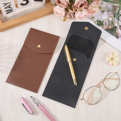 2Pcs 2 Colors Rectangle PU Leather Pen Holder Case&nbsp;AJEW-CL0003-18B