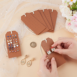 Imitation Leather Earring Organizer Display Cards&nbsp;EDIS-WH0022-34C