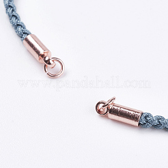 Braided Cotton Cord Bracelet Making&nbsp;MAK-I006-04RG