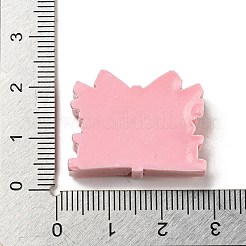Spring Cherry Blossoms Theme Opaque Resin Cake with Bowknot Decoden Cabochons&nbsp;X-RESI-E055-02H