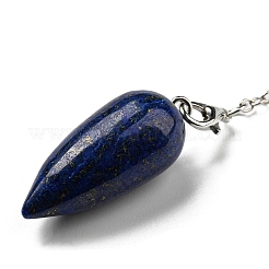 Natural Lapis Lazuli Bullet Charm&nbsp;G-Q1002-07P-08