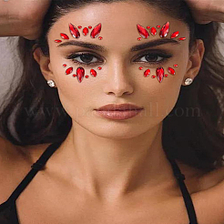 2 Sheets Acrylic Face Gems Stickers&nbsp;DIY-LP0001-73