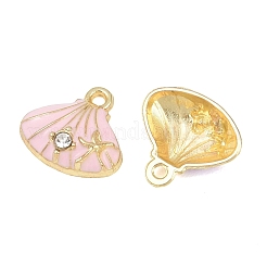 Alloy Enamel & Rhinestone Pendants&nbsp;FIND-H065-04G
