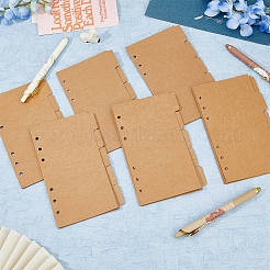 A6 5 Sheets Paper Binder Dividers&nbsp;DIY-WH0308-508A-01
