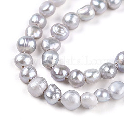 Natural Cultured Freshwater Pearl Beads Strands&nbsp;PEAR-N014-03I-01