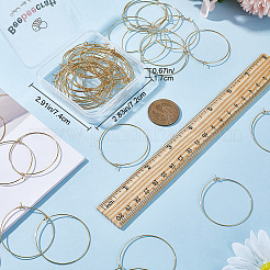 60Pcs 316 Surgical Stainless Steel Wine Glass Charms Rings&nbsp;STAS-BBC0003-16