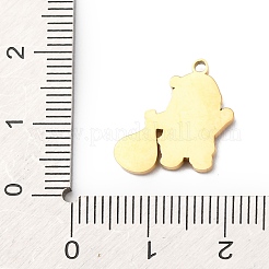 Christmas 304 Stainless Steel Enamel Pendants&nbsp;LS-STAS-B112-02G-02