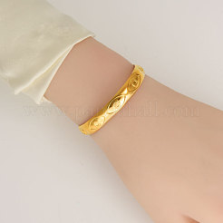 304 Stainless Steel Evil Eye Cuff Bangles for Women&nbsp;MB1147-2