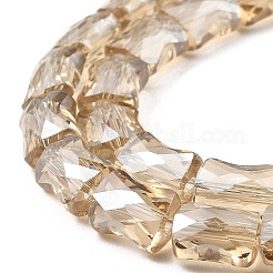 AB Color Plated Transparent Glass Beads Strands&nbsp;EGLA-P051-06A-A05