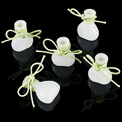 5Pcs Miniature Glass Vase Bottles with Polyester Cord&nbsp;AJEW-TAC00055