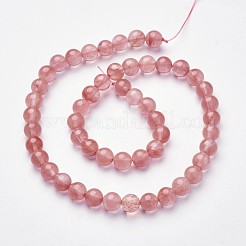 Cherry Quartz Glass Beads Strands&nbsp;X-Z0ND1013