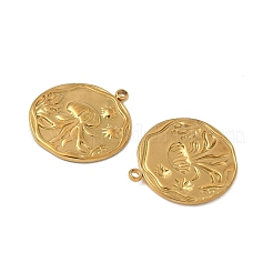 304 Stainless Steel Pendants&nbsp;STAS-V015-51G