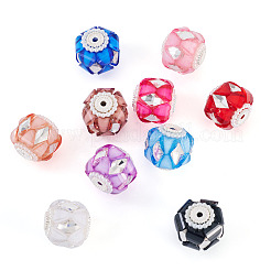 10Pcs 10 Colors Transparent Acrylic Beads&nbsp;CLAY-TA0002-07
