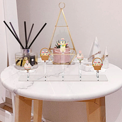 5-Tier Acrylic Action Figures Organizer Display Risers&nbsp;ODIS-WH0002-65