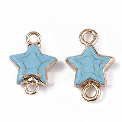 Synthetic Turquoise Links connectors&nbsp;G-S359-056