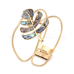 304 Stainless Steel Glass Hinged Bangles for Women&nbsp;BJEW-M082-06G-02