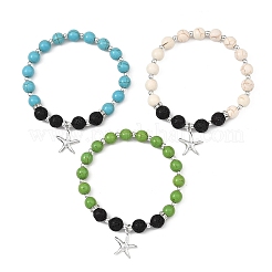 Starfish 304 Stainless Steel Charm Bracelets&nbsp;BJEW-JB14086
