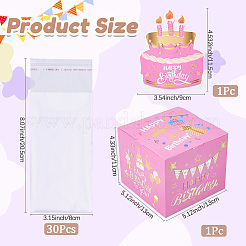 Happy Birthday Day Money Box for Cash Gift Pull&nbsp;DIY-WH200050-31E