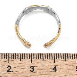 304 Stainless Steel Cuff Open Rings&nbsp;RJEW-F202-01B-GP