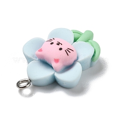 Opaque Resin Pendants&nbsp;RESI-D055-082P