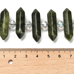 Natural Chinese Jade Double Terminated Point Beads Strands&nbsp;G-H069-B15-01