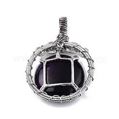 Natural Agate Pendants&nbsp;G-N326-146