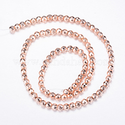 Electroplate Non-magnetic Synthetic Hematite Bead Strands&nbsp;G-Q465-22RG