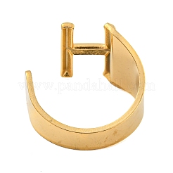 PVD Vacuum Plating 201 Stainless Steel Cuff Rings&nbsp;RJEW-Z032-01G-H