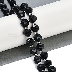 Natural Blck Jade Beads Strands&nbsp;G-G182-B25-04
