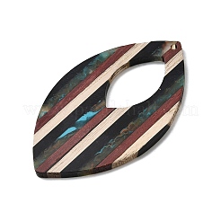 Walnut Wood with Resin Big Pendants&nbsp;WOOD-G025-02B
