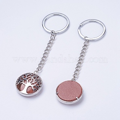 Synthetic Goldstone Keychain&nbsp;KEYC-E023-02A