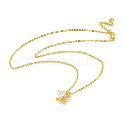 Ion Plating(IP) 304 Stainless Steel Cable Chain Necklaces&nbsp;NJEW-H040-05G