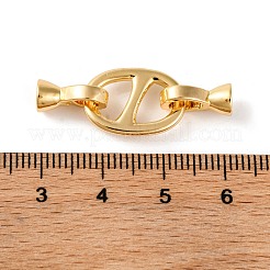 Brass Fold Over Clasps&nbsp;KK-U016-23G