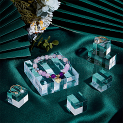 20Pcs Transparent Acrylic Display Pedestals for Jewelry&nbsp;ODIS-OC0001-88