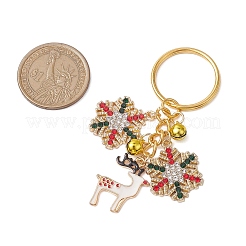 Alloy Enamel with Cubic Zirconia Keychain&nbsp;KEYC-JKC00862