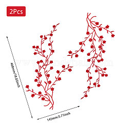 Plum Blossom Shape Appliques&nbsp;PATC-WH0007-11E