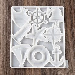 Ocean Theme Lighthouse Anchor Starfish DIY Wall Decoration Silicone Molds&nbsp;SIL-F007-02