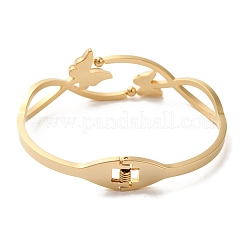 Adjustable Butterfly Torque Bangles&nbsp;BJEW-F474-15G