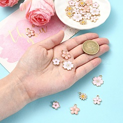 25Pcs 5 Styles Alloy Enamel Pendants&nbsp;ENAM-YW0004-27B