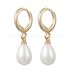 Shell Pearl Leverback Earrings&nbsp;EJEW-JE06905