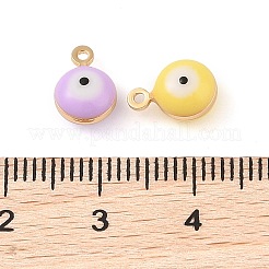 Brass Enamel Pendants&nbsp;KK-Q816-01G