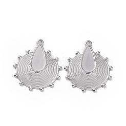 Non-Tarnish 304 Stainless Steel Pendant Cabochons Settings&nbsp;STAS-C003-08P